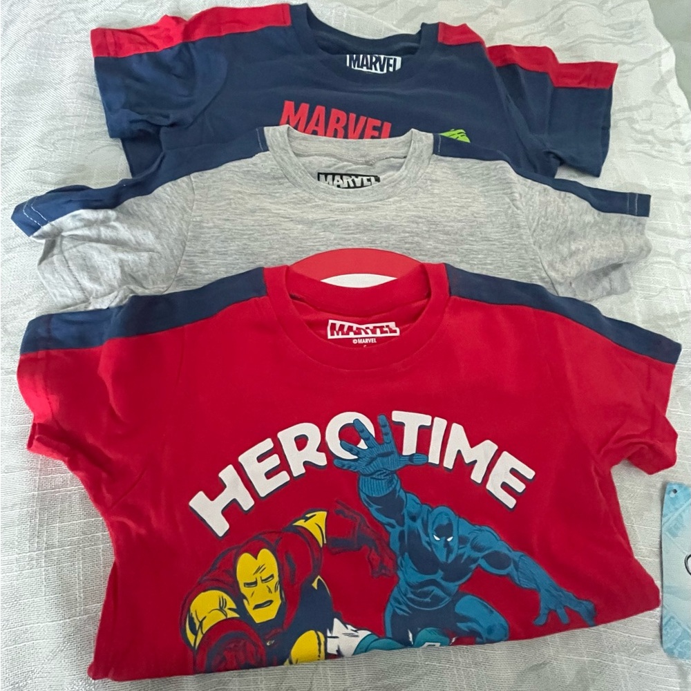 Marvel Red and Blue Hero Time Kids Costume T-Shirt